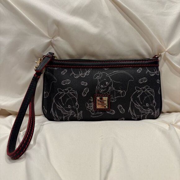 Disney Dooney & Bourke Dumbo 75th Anniversary Collection Dumbo Wristlet RARE EUC - Picture 1 of 7